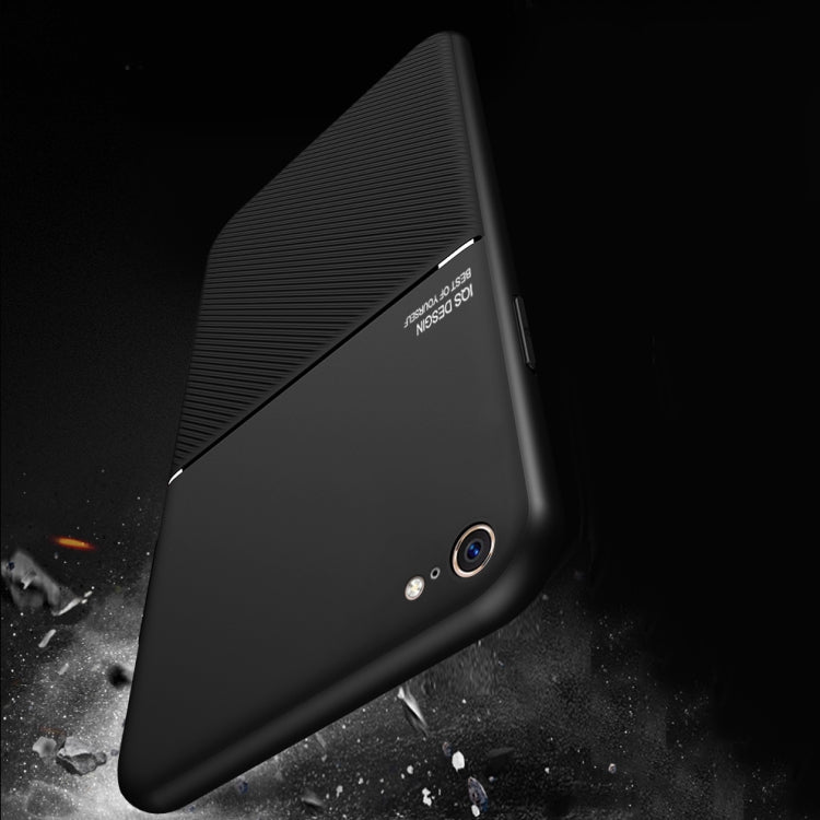 Classic Tilt Strip Grain Magnetic Shockproof PC + TPU Case, For iPhone 6, For iPhone 6 Plus, For iPhone SE 2022 / SE 2020 / 8 / 7, For iPhone 8 Plus / 7 Plus, For iPhone 11, For iPhone 11 Pro