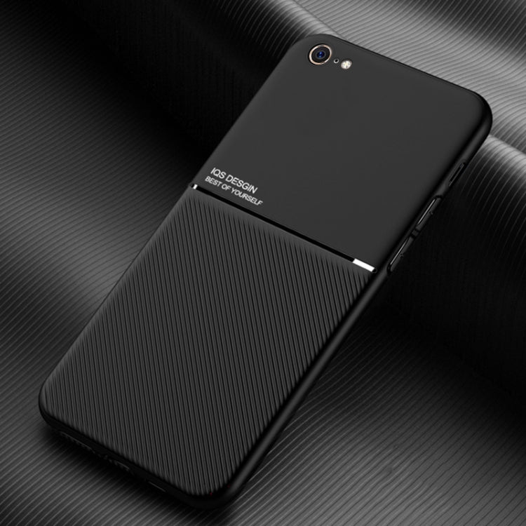 Classic Tilt Strip Grain Magnetic Shockproof PC + TPU Case, For iPhone 6, For iPhone 6 Plus, For iPhone SE 2022 / SE 2020 / 8 / 7, For iPhone 8 Plus / 7 Plus, For iPhone 11, For iPhone 11 Pro