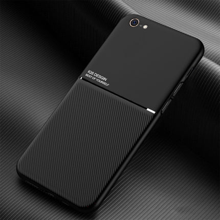 Klassisches, magnetisches, stoßfestes PC + TPU-Gehäuse mit Neigungsstreifenkorn, für iPhone 6, für iPhone 6 Plus, für iPhone SE 2022 / SE 2020 / 8 / 7, für iPhone 8 Plus / 7 Plus, für iPhone 11, für iPhone 11 Pro, für iPhone 11 Pro Max, für iPhone 12 mini