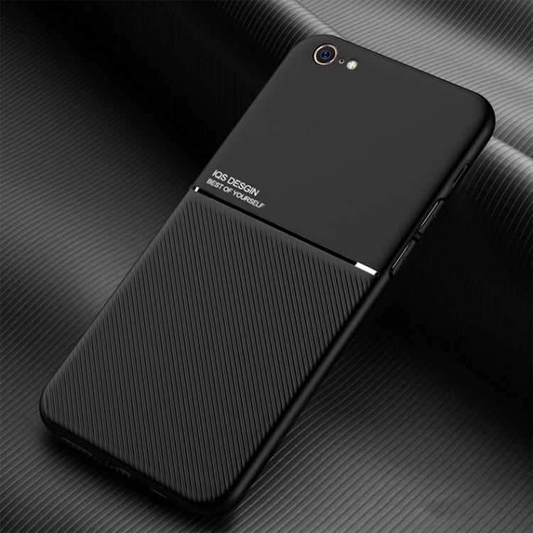 Classic Tilt Strip Grain Magnetic Shockproof PC + TPU Case, For iPhone 6, For iPhone 6 Plus, For iPhone SE 2022 / SE 2020 / 8 / 7, For iPhone 8 Plus / 7 Plus, For iPhone 11, For iPhone 11 Pro