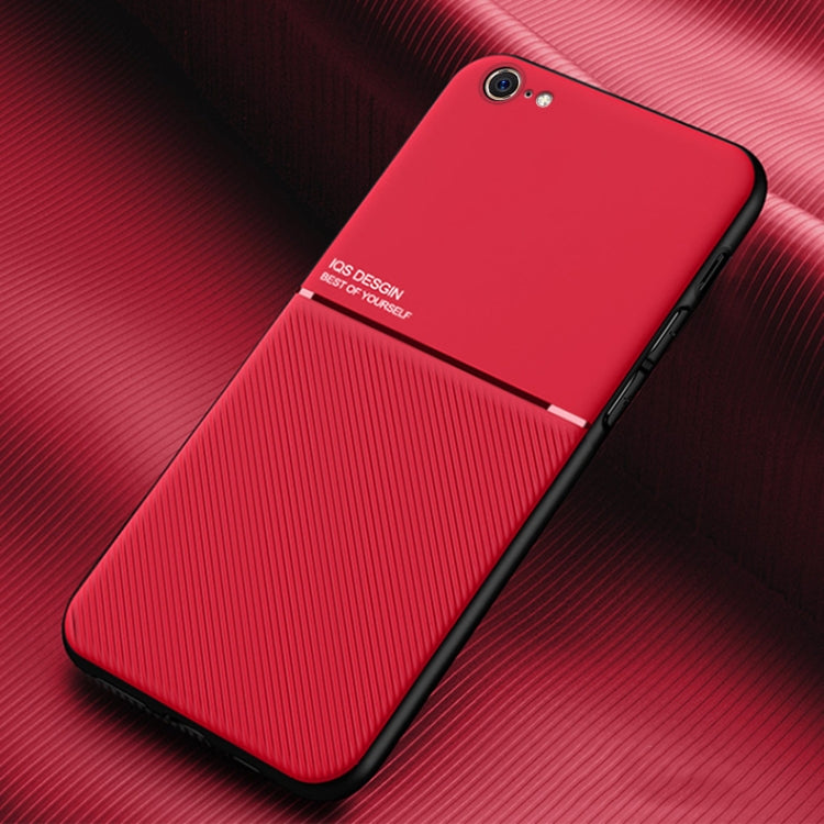 Funda clásica de PC + TPU a prueba de golpes con diseño magnético con tiras inclinadas para iPhone 6, iPhone 6 Plus, iPhone SE 2022/SE 2020/8/7, iPhone 8 Plus/7 Plus, iPhone 11, iPhone 11 Pro, iPhone 11 Pro Max, iPhone 12 mini