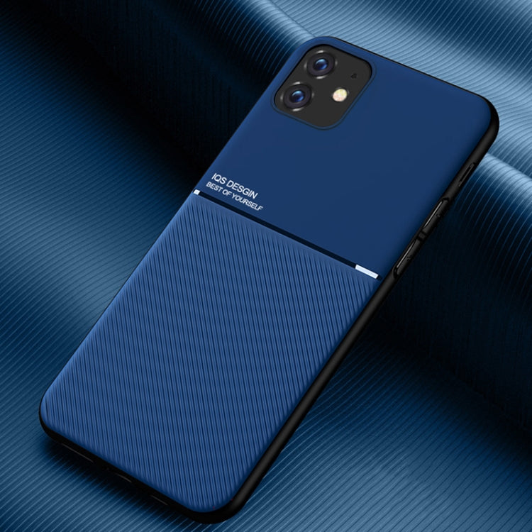 Funda clásica de PC + TPU a prueba de golpes con diseño magnético con tiras inclinadas para iPhone 6, iPhone 6 Plus, iPhone SE 2022/SE 2020/8/7, iPhone 8 Plus/7 Plus, iPhone 11, iPhone 11 Pro, iPhone 11 Pro Max, iPhone 12 mini