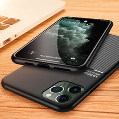 Classic Tilt Strip Grain Magnetic Shockproof PC + TPU Case, For iPhone 11 Pro Max, For iPhone 12 mini, For iPhone 12 / 12 Pro, For iPhone 12 Pro Max
