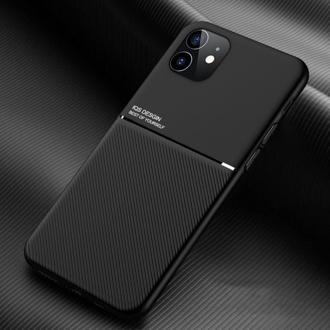 Classic Tilt Strip Grain Magnetic Shockproof PC + TPU Case, For iPhone 11, For iPhone 11 Pro, For iPhone 11 Pro Max, For iPhone 12 mini, For iPhone 12 / 12 Pro, For iPhone 12 Pro Max