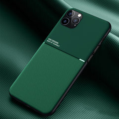 Classic Tilt Strip Grain Magnetic Shockproof PC + TPU Case, For iPhone 11 Pro Max, For iPhone 12 mini, For iPhone 12 / 12 Pro, For iPhone 12 Pro Max