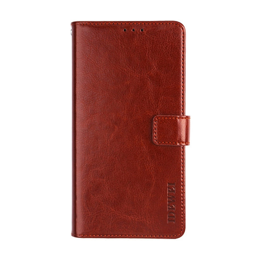 idewei Crazy Horse Texture Horizontal Flip Leather Case with Holder & Card Slots & Wallet, For Alcatel 1B 2020, For Cubot C30, For Fujitsu Arrows RX