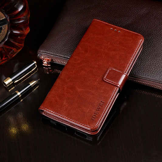 idewei Crazy Horse Texture Horizontal Flip Leather Case with Holder & Card Slots & Wallet, For Alcatel 1B 2020, For Cubot C30, For Fujitsu Arrows RX