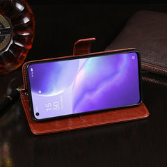 idewei Crazy Horse Texture Horizontal Flip Leather Case with Holder & Card Slots & Wallet, For OPPO Reno5 Pro 5G, For UMIDIGI A7S, For vivo Y52s