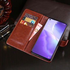 idewei Crazy Horse Texture Horizontal Flip Leather Case with Holder & Card Slots & Wallet, For OPPO Reno5 Pro 5G, For UMIDIGI A7S, For vivo Y52s