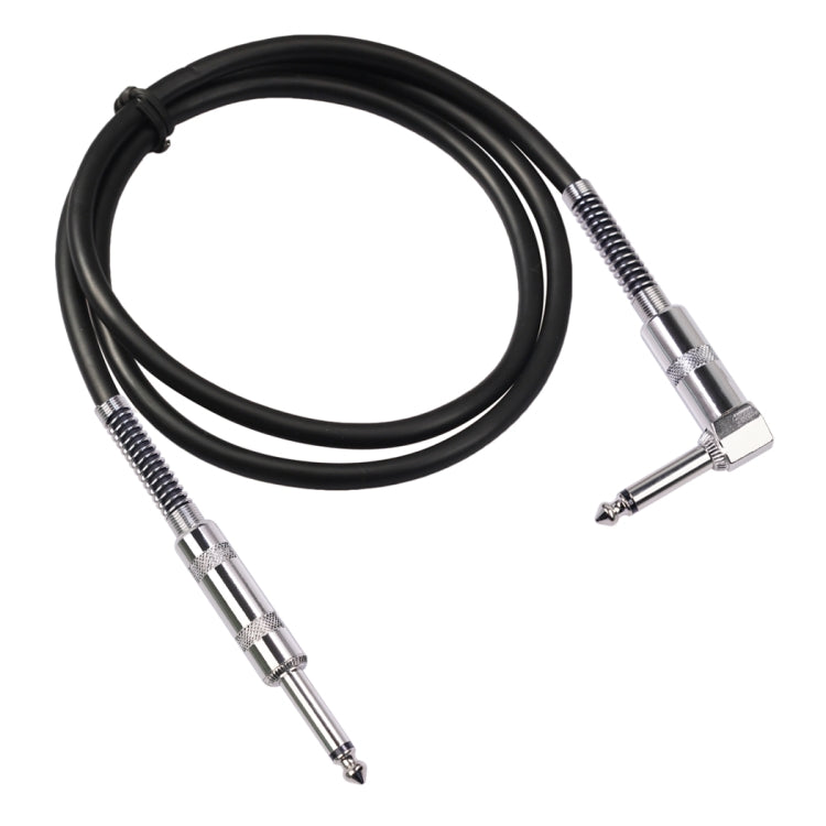 TC048SL 6.35mm Plug Straight to Elbow Electric Guitar Audio Cable, 1.8m, 3m, 6m, 10m