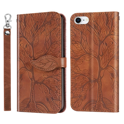 Life of Tree Embossing Pattern Horizontal Flip Leather Case with Holder & Card Slot & Wallet & Photo Frame & Lanyard, For iPhone 6 & 6s, For iPhone 6 Plus & 6s Plus, For iPhone 8 & 7, For iPhone 8 Plus & 7 Plus