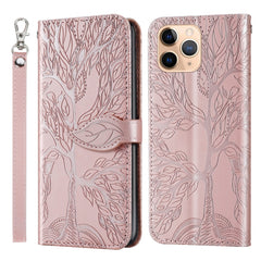 Life of Tree Embossing Pattern Horizontal Flip Leather Case with Holder & Card Slot & Wallet & Photo Frame & Lanyard, For iPhone 6 & 6s, For iPhone 6 Plus & 6s Plus, For iPhone 8 & 7, For iPhone 8 Plus & 7 Plus, For iPhone 11 Pro, For iPhone 11