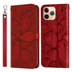 Life of Tree Embossing Pattern Horizontal Flip Leather Case with Holder & Card Slot & Wallet & Photo Frame & Lanyard, For iPhone 6 & 6s, For iPhone 6 Plus & 6s Plus, For iPhone 8 & 7, For iPhone 8 Plus & 7 Plus, For iPhone 11 Pro, For iPhone 11