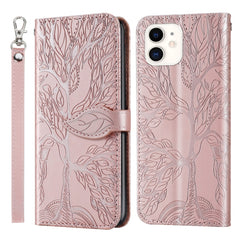 Life of Tree Embossing Pattern Horizontal Flip Leather Case with Holder & Card Slot & Wallet & Photo Frame & Lanyard, For iPhone 6 & 6s, For iPhone 6 Plus & 6s Plus, For iPhone 8 & 7, For iPhone 8 Plus & 7 Plus, For iPhone 11 Pro, For iPhone 11