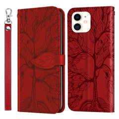 Life of Tree Embossing Pattern Horizontal Flip Leather Case with Holder & Card Slot & Wallet & Photo Frame & Lanyard, For iPhone 6 & 6s, For iPhone 6 Plus & 6s Plus, For iPhone 8 & 7, For iPhone 8 Plus & 7 Plus, For iPhone 11 Pro, For iPhone 11