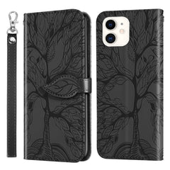 Life of Tree Embossing Pattern Horizontal Flip Leather Case with Holder & Card Slot & Wallet & Photo Frame & Lanyard, For iPhone 6 & 6s, For iPhone 6 Plus & 6s Plus, For iPhone 8 & 7, For iPhone 8 Plus & 7 Plus, For iPhone 11 Pro, For iPhone 11