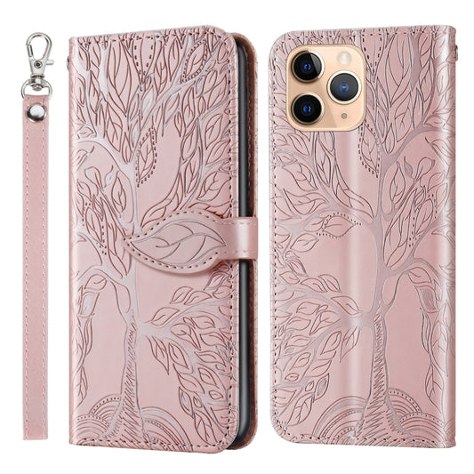 Life of Tree Embossing Pattern Horizontal Flip Leather Case with Holder & Card Slot & Wallet & Photo Frame & Lanyard, For iPhone 11 Pro Max, For iPhone 12 mini, For iPhone 12 / 12 Pro, For iPhone 12 Pro Max, For iPhone X / XS, For iPhone XR