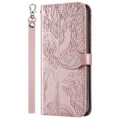 Life of Tree Embossing Pattern Horizontal Flip Leather Case with Holder & Card Slot & Wallet & Photo Frame & Lanyard