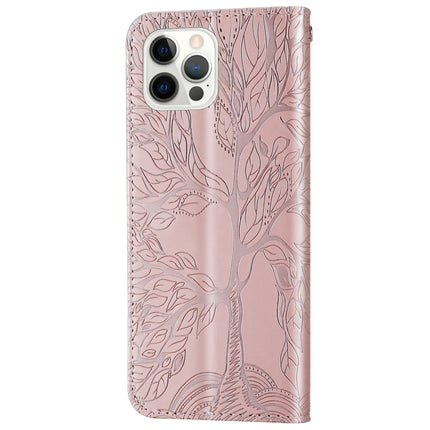 Life of Tree Embossing Pattern Horizontal Flip Leather Case with Holder & Card Slot & Wallet & Photo Frame & Lanyard, For iPhone 12 / 12 Pro, For iPhone 12 Pro Max, For iPhone X / XS, For iPhone XR