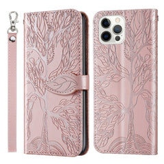 Life of Tree Embossing Pattern Horizontal Flip Leather Case with Holder & Card Slot & Wallet & Photo Frame & Lanyard, For iPhone 11 Pro Max, For iPhone 12 mini, For iPhone 12 / 12 Pro, For iPhone 12 Pro Max, For iPhone X / XS, For iPhone XR