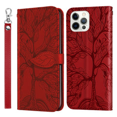 Life of Tree Embossing Pattern Horizontal Flip Leather Case with Holder & Card Slot & Wallet & Photo Frame & Lanyard, For iPhone 11 Pro Max, For iPhone 12 mini, For iPhone 12 / 12 Pro, For iPhone 12 Pro Max, For iPhone X / XS, For iPhone XR