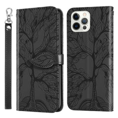 Life of Tree Embossing Pattern Horizontal Flip Leather Case with Holder & Card Slot & Wallet & Photo Frame & Lanyard, For iPhone 11 Pro Max, For iPhone 12 mini, For iPhone 12 / 12 Pro, For iPhone 12 Pro Max, For iPhone X / XS, For iPhone XR