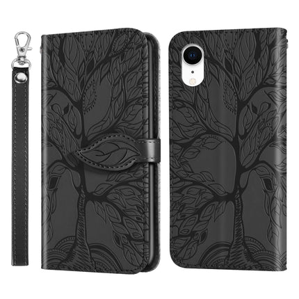 Life of Tree Embossing Pattern Horizontal Flip Leather Case with Holder & Card Slot & Wallet & Photo Frame & Lanyard, For iPhone 12 / 12 Pro, For iPhone 12 Pro Max, For iPhone X / XS, For iPhone XR