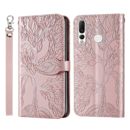 Life of Tree Embossing Pattern Horizontal Flip Leather Case with Holder & Card Slot & Wallet & Photo Frame & Lanyard, For Huawei P smart 2019, For Huawei P smart 2020, For Huawei P smart Z, For Huawei P20 Lite