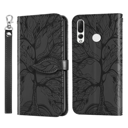 Life of Tree Embossing Pattern Horizontal Flip Leather Case with Holder & Card Slot & Wallet & Photo Frame & Lanyard, For Huawei P smart 2019, For Huawei P smart 2020, For Huawei P smart Z, For Huawei P20 Lite