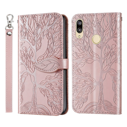 Life of Tree Embossing Pattern Horizontal Flip Leather Case with Holder & Card Slot & Wallet & Photo Frame & Lanyard, For Huawei P smart 2019, For Huawei P smart 2020, For Huawei P smart Z, For Huawei P20 Lite