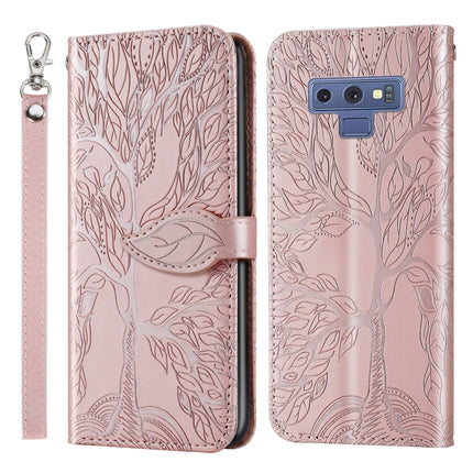 Life of Tree Embossing Pattern Horizontal Flip Leather Case with Holder & Card Slot & Wallet & Photo Frame & Lanyard, For Samsung Galaxy Note8, For Samsung Galaxy Note9, For Samsung Galaxy Note10, For Samsung Galaxy Note10+