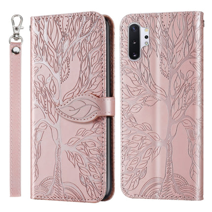Life of Tree Embossing Pattern Horizontal Flip Leather Case with Holder & Card Slot & Wallet & Photo Frame & Lanyard, For Samsung Galaxy Note8, For Samsung Galaxy Note9, For Samsung Galaxy Note10, For Samsung Galaxy Note10+