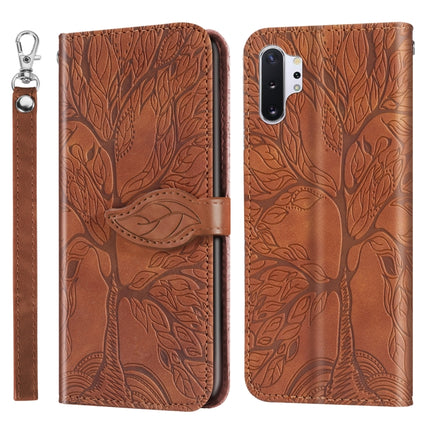 Life of Tree Embossing Pattern Horizontal Flip Leather Case with Holder & Card Slot & Wallet & Photo Frame & Lanyard, For Samsung Galaxy Note8, For Samsung Galaxy Note9, For Samsung Galaxy Note10, For Samsung Galaxy Note10+