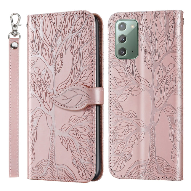 Life of Tree Embossing Pattern Horizontal Flip Leather Case with Holder & Card Slot & Wallet & Photo Frame & Lanyard, For Samsung Galaxy Note20, For Samsung Galaxy Note20 Ultra, For Samsung Galaxy S8, For Samsung Galaxy S8+