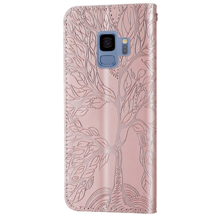 Life of Tree Embossing Pattern Horizontal Flip Leather Case with Holder & Card Slot & Wallet & Photo Frame & Lanyard, For Samsung Galaxy S9, For Samsung Galaxy S9+, For Samsung Galaxy S10, For Samsung Galaxy S10+