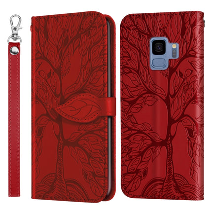 Life of Tree Embossing Pattern Horizontal Flip Leather Case with Holder & Card Slot & Wallet & Photo Frame & Lanyard, For Samsung Galaxy S9, For Samsung Galaxy S9+, For Samsung Galaxy S10, For Samsung Galaxy S10+