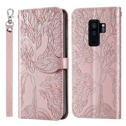 Life of Tree Embossing Pattern Horizontal Flip Leather Case with Holder & Card Slot & Wallet & Photo Frame & Lanyard, For Samsung Galaxy S9, For Samsung Galaxy S9+, For Samsung Galaxy S10, For Samsung Galaxy S10+