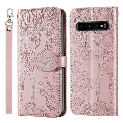 Life of Tree Embossing Pattern Horizontal Flip Leather Case with Holder & Card Slot & Wallet & Photo Frame & Lanyard, For Samsung Galaxy S9, For Samsung Galaxy S9+, For Samsung Galaxy S10, For Samsung Galaxy S10+