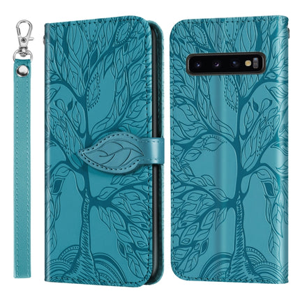 Life of Tree Embossing Pattern Horizontal Flip Leather Case with Holder & Card Slot & Wallet & Photo Frame & Lanyard, For Samsung Galaxy S9, For Samsung Galaxy S9+, For Samsung Galaxy S10, For Samsung Galaxy S10+