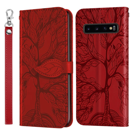 Life of Tree Embossing Pattern Horizontal Flip Leather Case with Holder & Card Slot & Wallet & Photo Frame & Lanyard, For Samsung Galaxy S9, For Samsung Galaxy S9+, For Samsung Galaxy S10, For Samsung Galaxy S10+