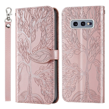 Life of Tree Embossing Pattern Horizontal Flip Leather Case with Holder & Card Slot & Wallet & Photo Frame & Lanyard, For Samsung Galaxy S10e, For Samsung Galaxy S20, For Samsung Galaxy S20+, For Samsung Galaxy S20 Ultra