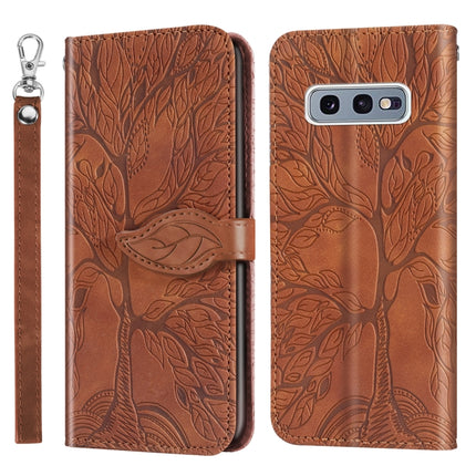 Life of Tree Embossing Pattern Horizontal Flip Leather Case with Holder & Card Slot & Wallet & Photo Frame & Lanyard, For Samsung Galaxy S10e, For Samsung Galaxy S20, For Samsung Galaxy S20+, For Samsung Galaxy S20 Ultra