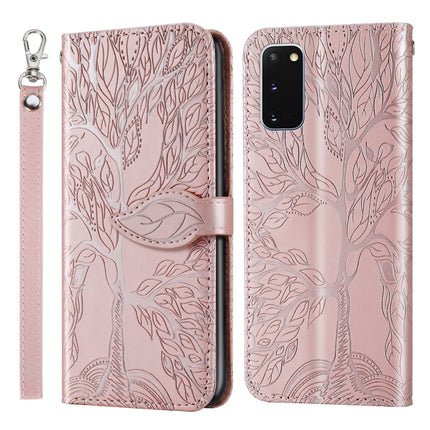 Life of Tree Embossing Pattern Horizontal Flip Leather Case with Holder & Card Slot & Wallet & Photo Frame & Lanyard, For Samsung Galaxy S10e, For Samsung Galaxy S20, For Samsung Galaxy S20+, For Samsung Galaxy S20 Ultra