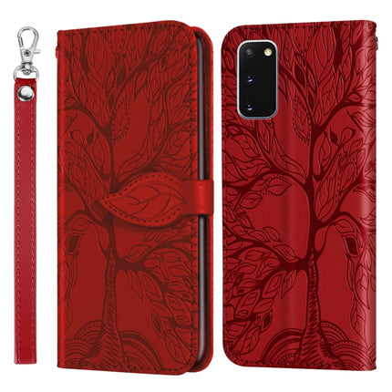 Life of Tree Embossing Pattern Horizontal Flip Leather Case with Holder & Card Slot & Wallet & Photo Frame & Lanyard, For Samsung Galaxy S10e, For Samsung Galaxy S20, For Samsung Galaxy S20+, For Samsung Galaxy S20 Ultra