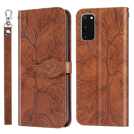 Life of Tree Embossing Pattern Horizontal Flip Leather Case with Holder & Card Slot & Wallet & Photo Frame & Lanyard, For Samsung Galaxy S10e, For Samsung Galaxy S20, For Samsung Galaxy S20+, For Samsung Galaxy S20 Ultra