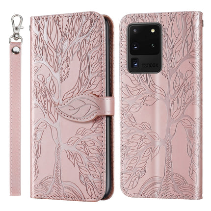 Life of Tree Embossing Pattern Horizontal Flip Leather Case with Holder & Card Slot & Wallet & Photo Frame & Lanyard, For Samsung Galaxy S10e, For Samsung Galaxy S20, For Samsung Galaxy S20+, For Samsung Galaxy S20 Ultra