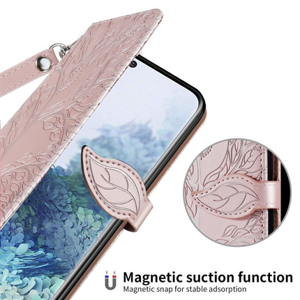 Life of Tree Embossing Pattern Horizontal Flip Leather Case with Holder & Card Slot & Wallet & Photo Frame & Lanyard, For Samsung Galaxy S20 FE