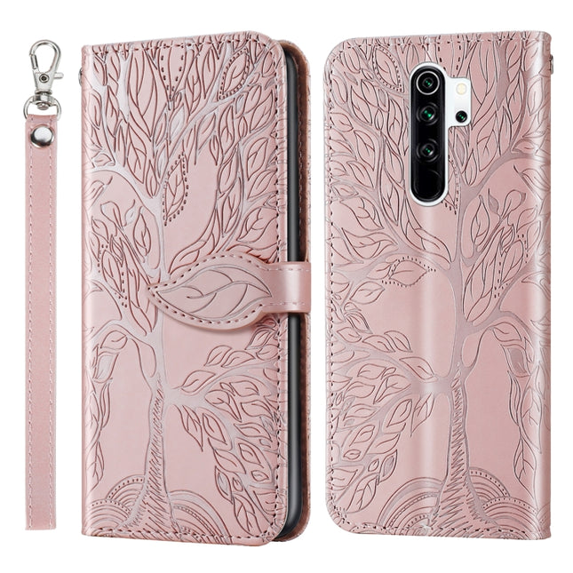 Life of Tree Embossing Pattern Horizontal Flip Leather Case with Holder & Card Slot & Wallet & Photo Frame & Lanyard, For Xiaomi Poco M2, For Xiaomi Poco M2 Pro, For Xiaomi Redmi 9, For Xiaomi Redmi 9A