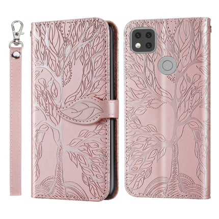 Life of Tree Embossing Pattern Horizontal Flip Leather Case with Holder & Card Slot & Wallet & Photo Frame & Lanyard, For Xiaomi Redmi 9C, For Xiaomi Mi 10 Lite 5G, For Xiaomi Poco X3