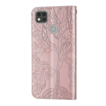 Life of Tree Embossing Pattern Horizontal Flip Leather Case with Holder & Card Slot & Wallet & Photo Frame & Lanyard, For Xiaomi Redmi 9C, For Xiaomi Mi 10 Lite 5G, For Xiaomi Poco X3